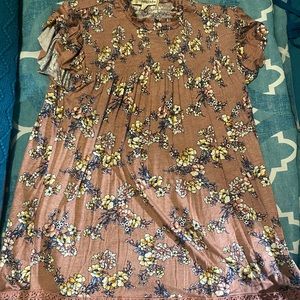 Cute floral rewind blouse